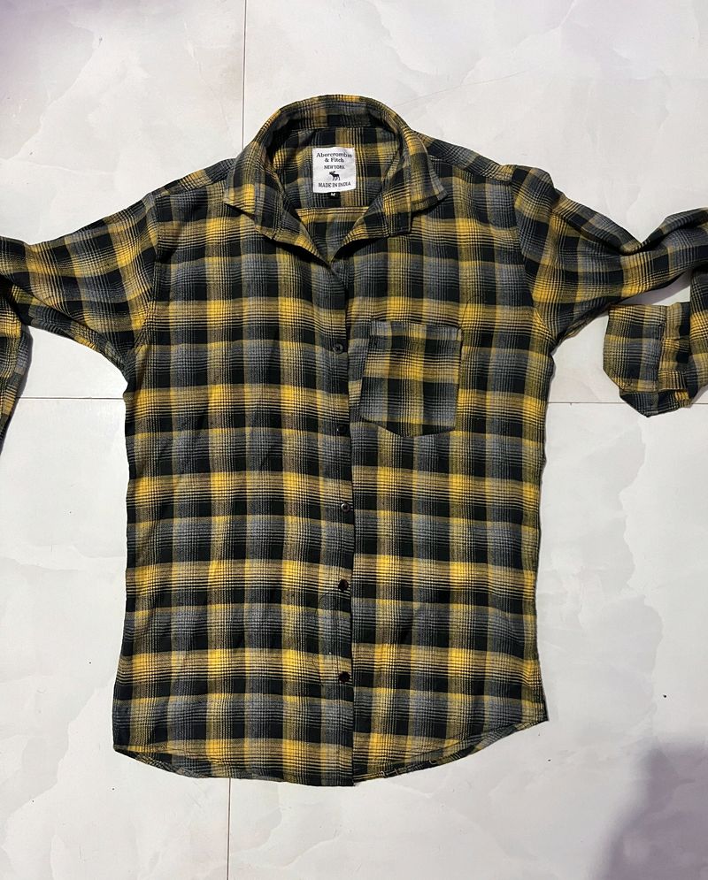 Yellow &amp; Black Checks Shirt💛🖤