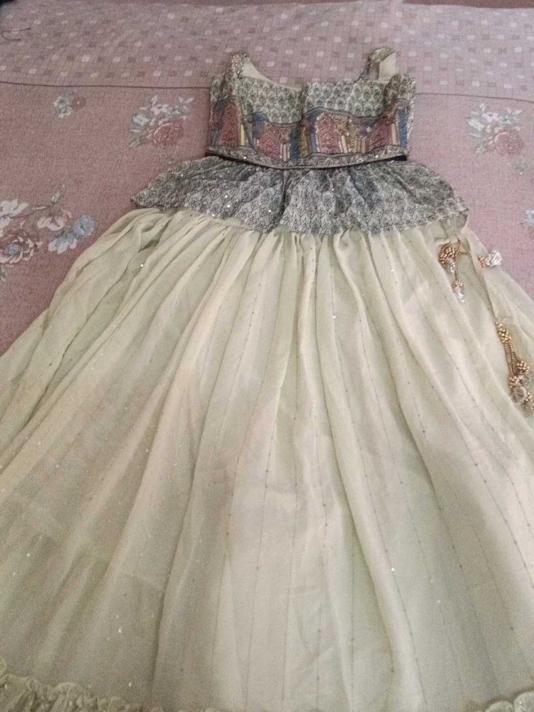 This Is Indo Western Skirt With Upper And Dupatta