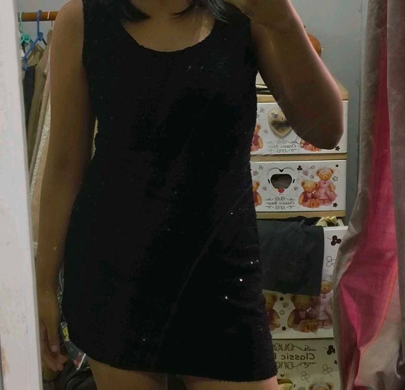 Sparkling Black Party Dress