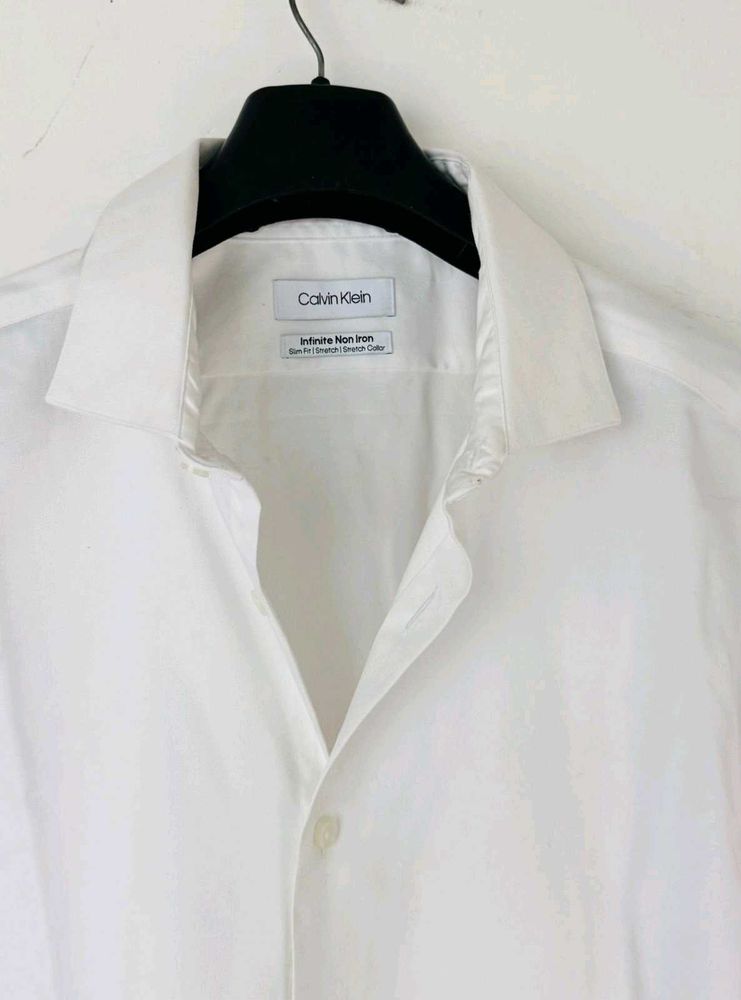 Calvin Klein White Non-Iron Shirt