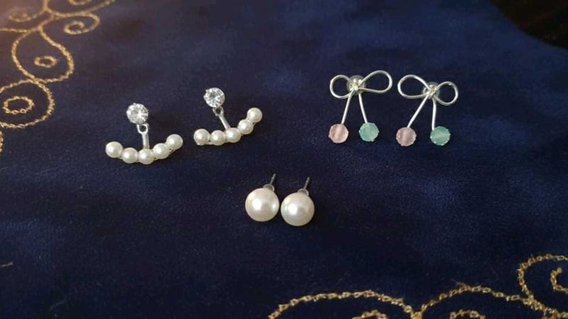 Earring Bundle - Pearl &amp; Bow Studs