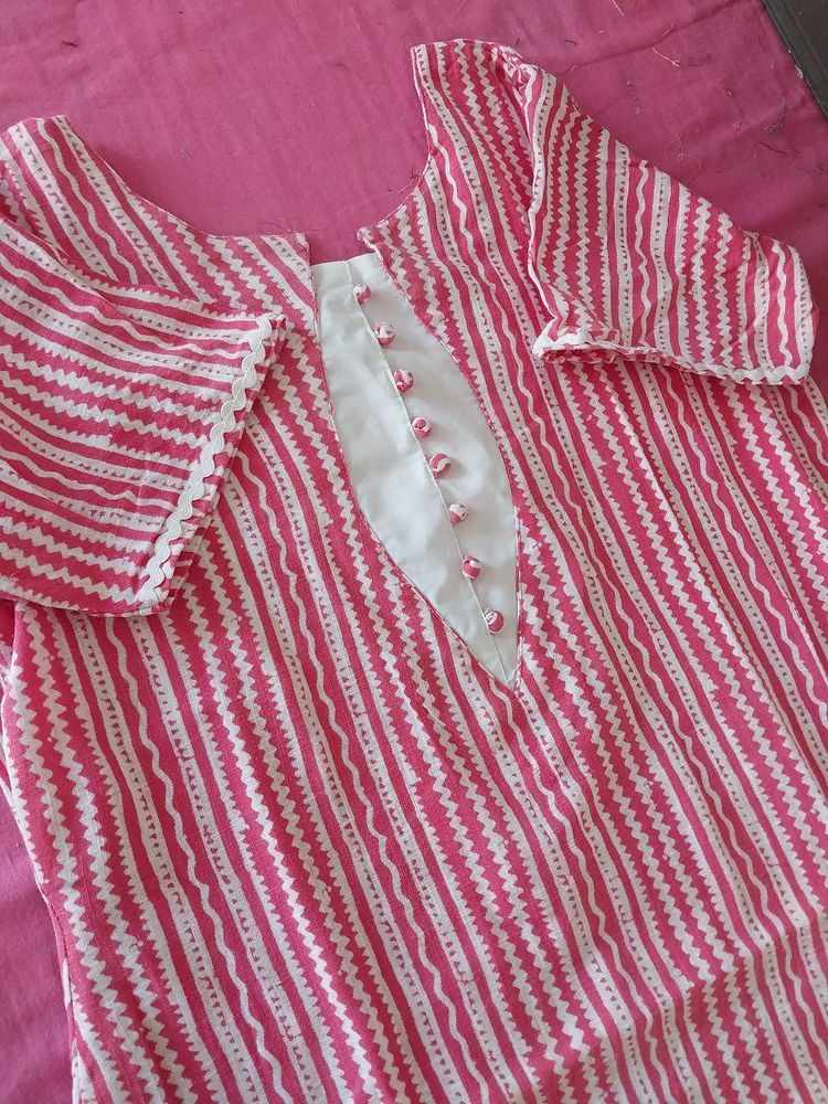 Kurta With Potli Buttons