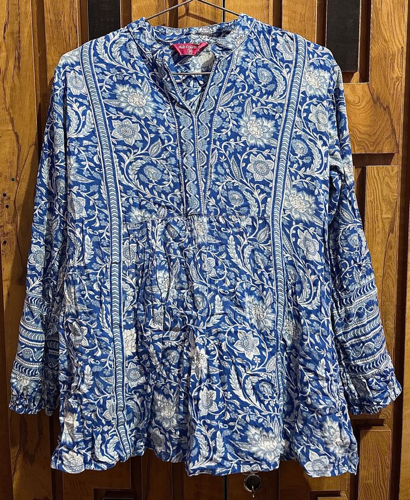 Floral Print Tunic Top