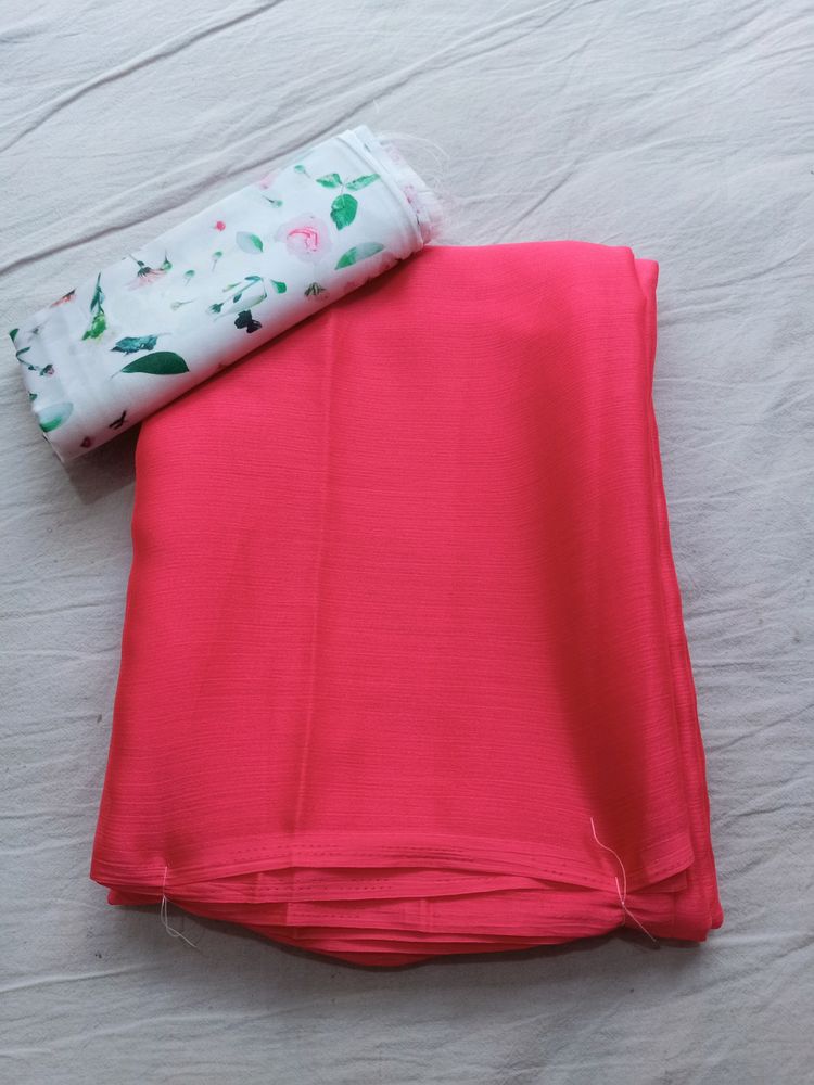 Chiffon Died Saree