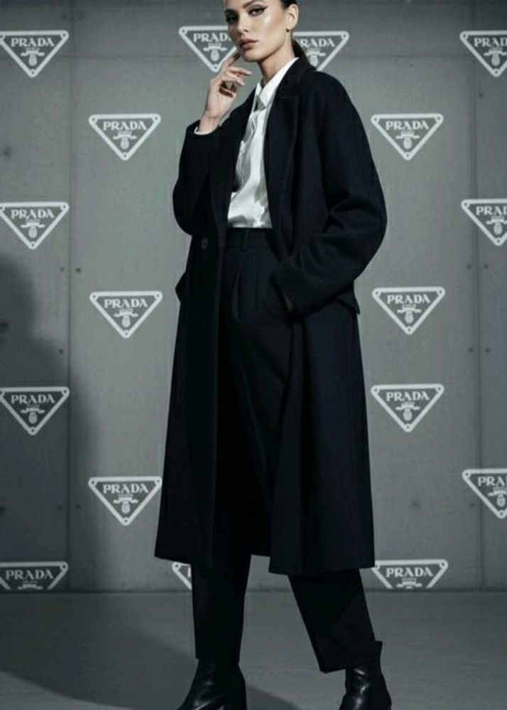 PRADA Black Overcoat