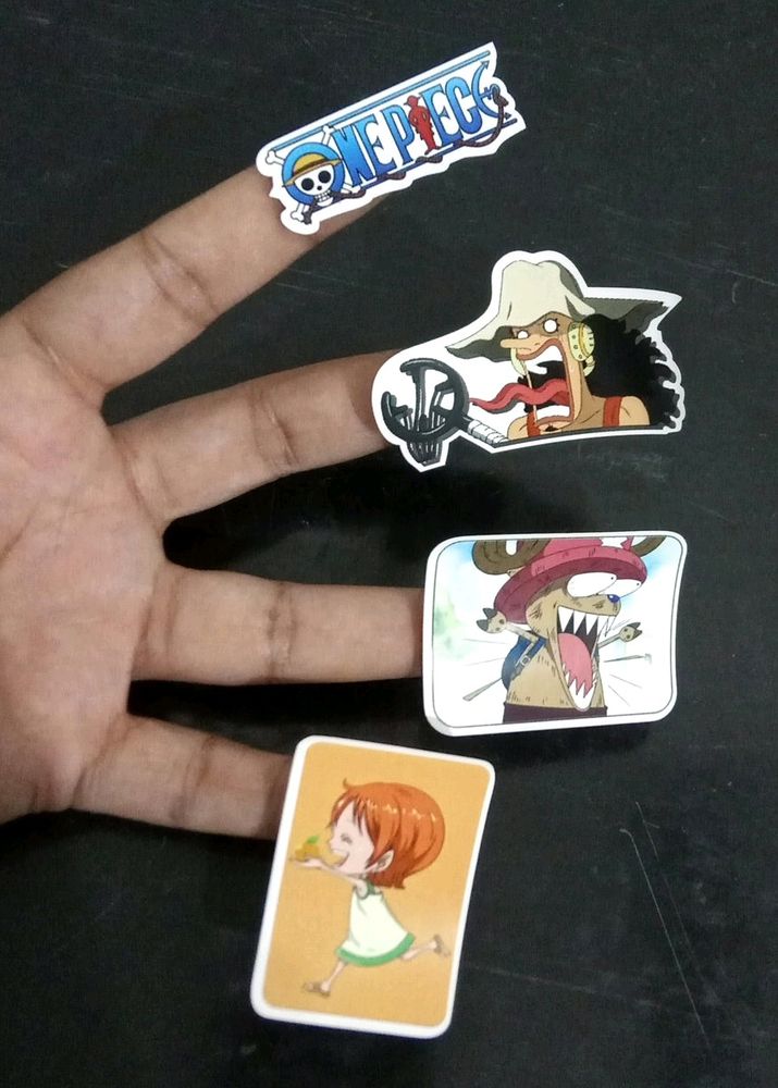 Set Of 9 One Piece Anime Stickers (1 Sheet)