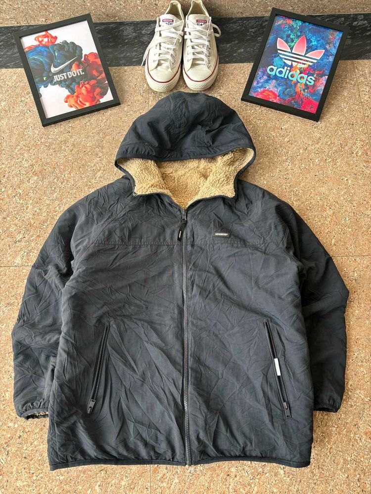 Hooded Fleece Lined Jacket