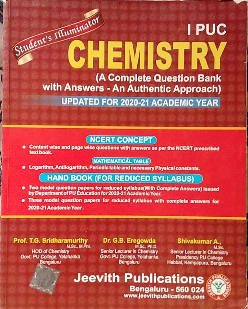 jeevith 1 Puc Chemistry Study Material
