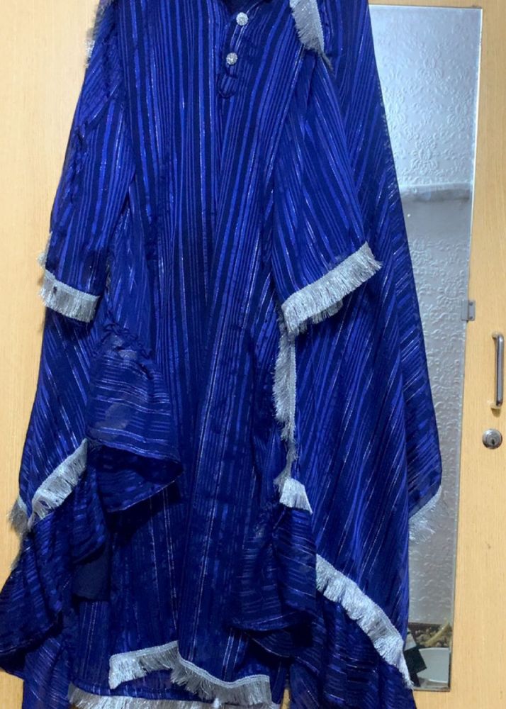 Blue Kurta With Beautiful Dupatta
