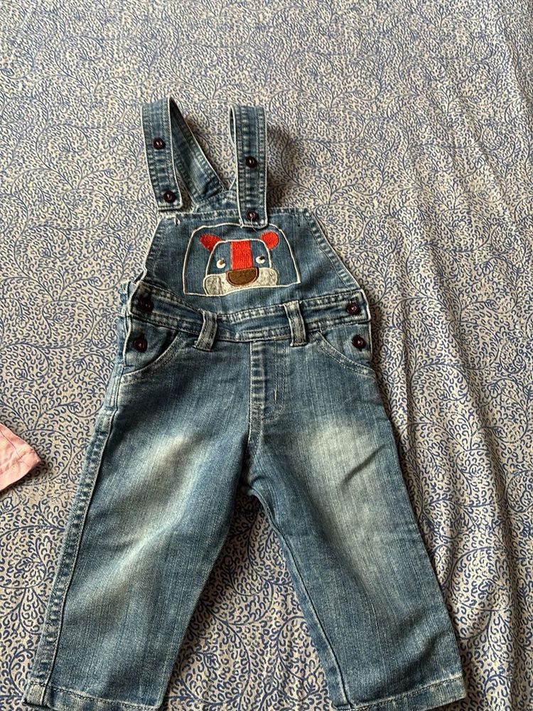 Cute Denim Baby Overalls