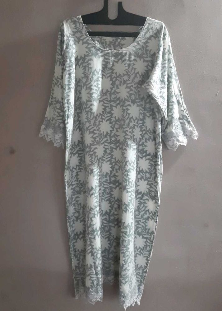 Pure Cotton Kurta Set(top And Pant)