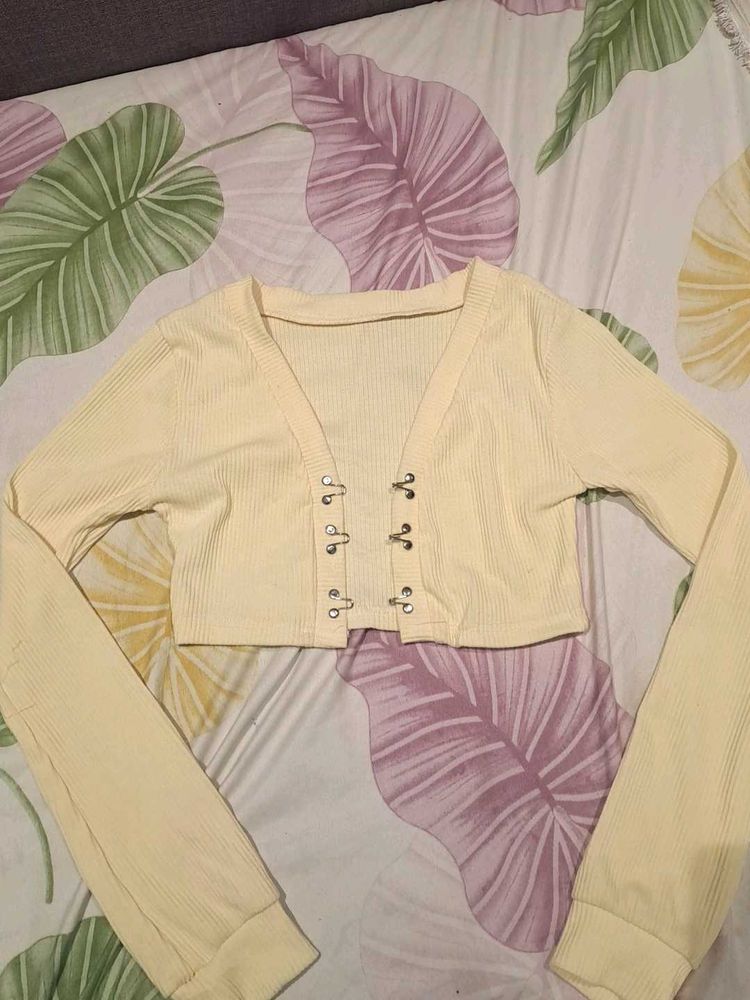 Cropped Long Sleeve Top/Jacket