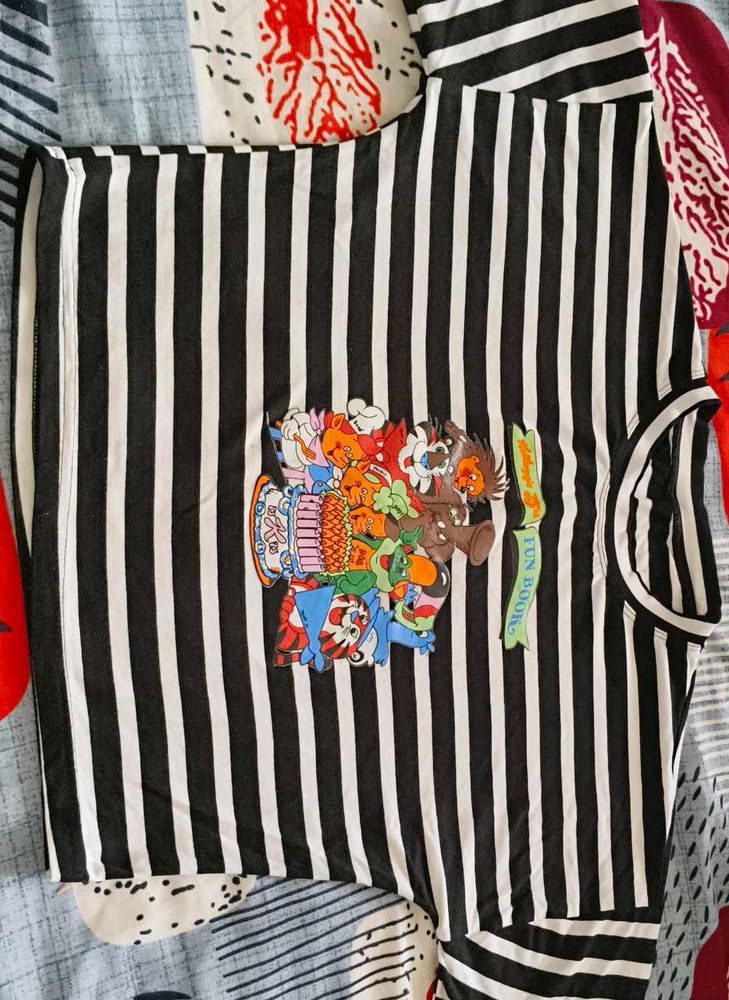 Striped Graphic T-Shirt