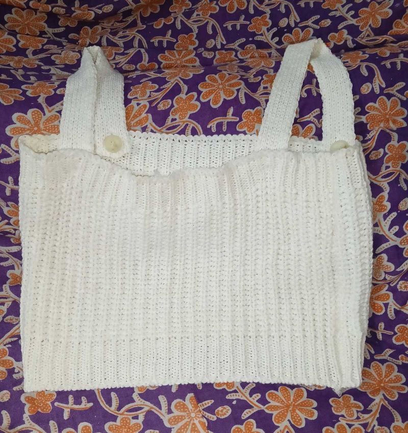 Made In Korea Cute Knitted Crop Top