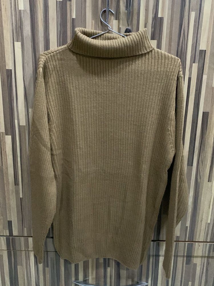 Cozy Brown Turtleneck Sweater