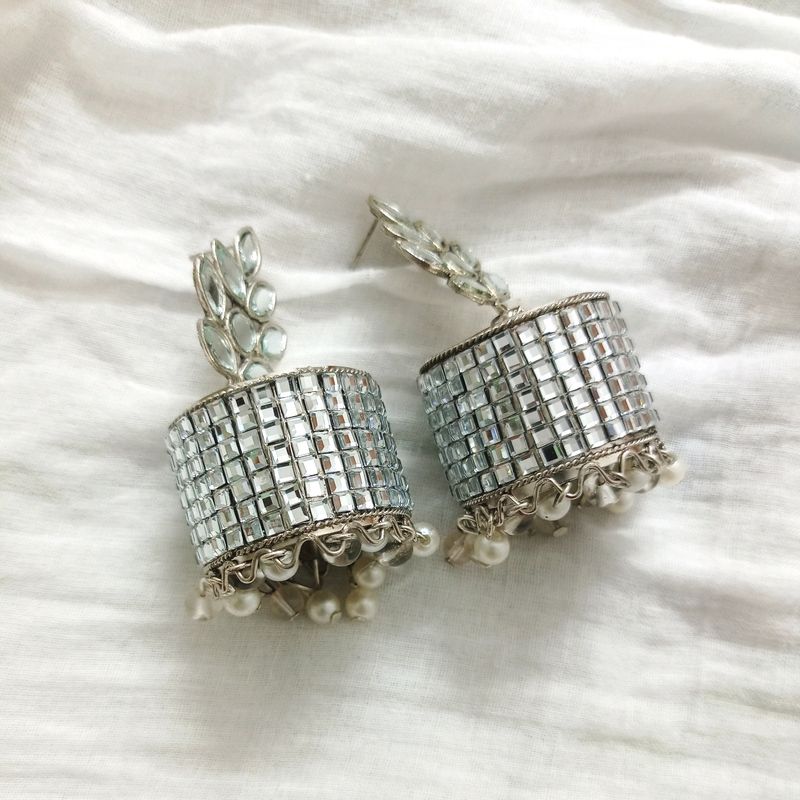 Mirror Jhumkas
