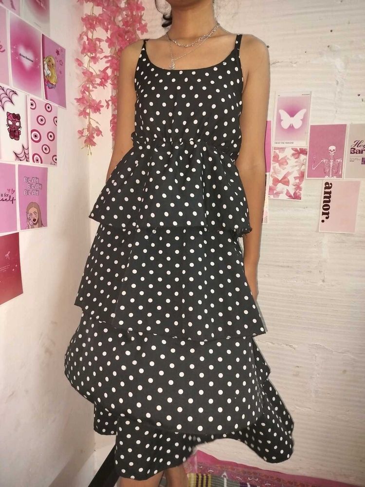 Polka Dot Tiered Dress