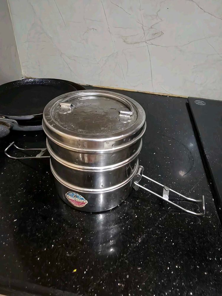 3 Tier Steel Lunch Box