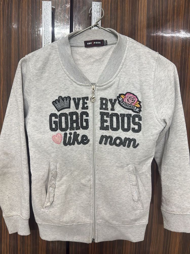 Cute Girls&#39; Zip-Up Jacket