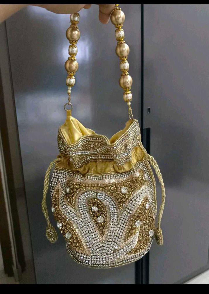 Rhinestone Potli Bag