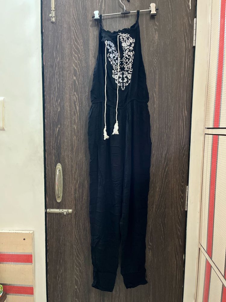 Black Full Length Jumpsuit