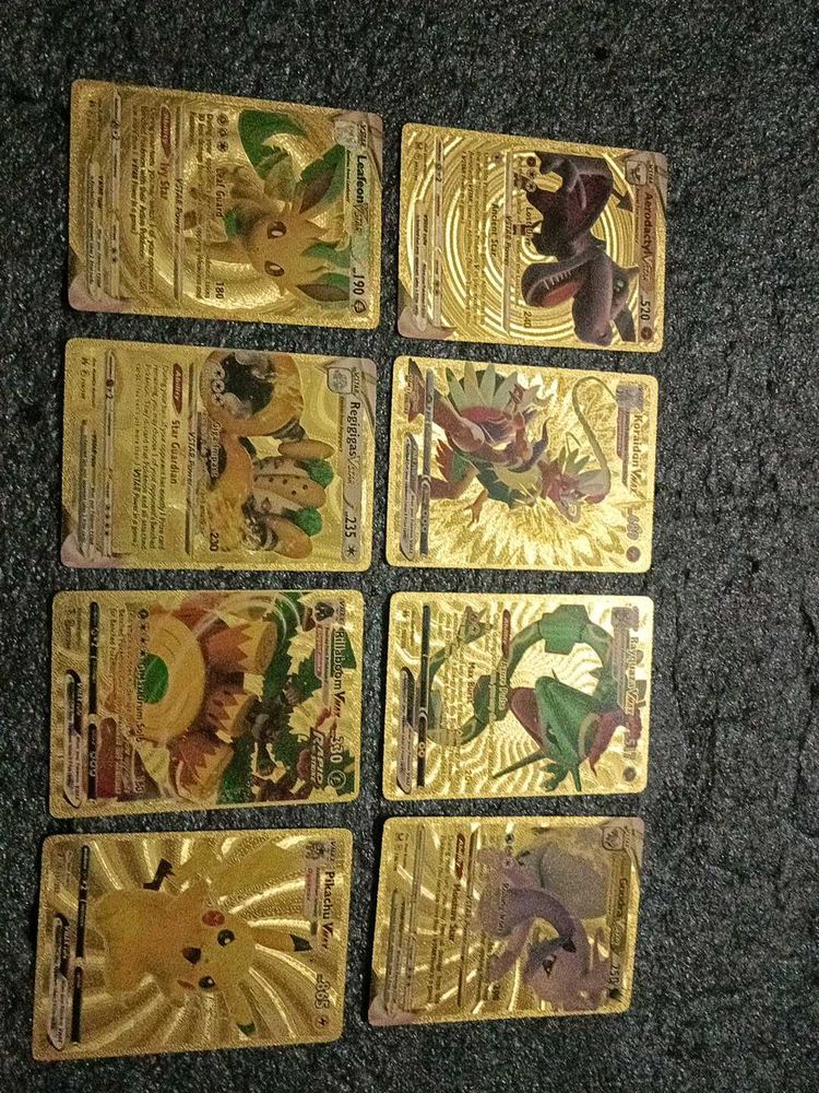 Gold Plated Pokemon Cards
