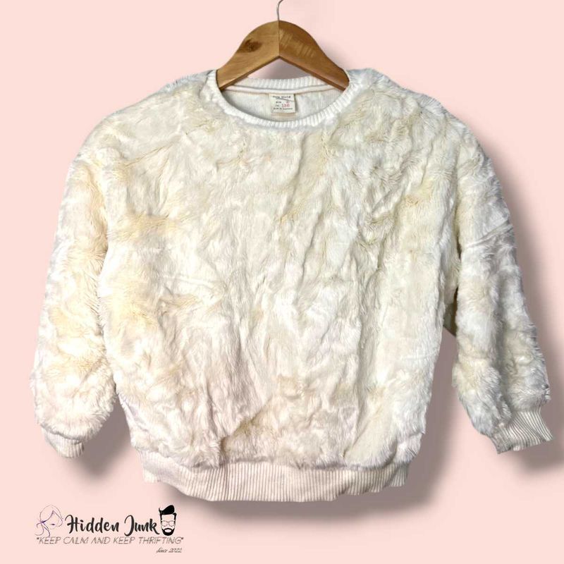 Fuzzy Cream Sweater