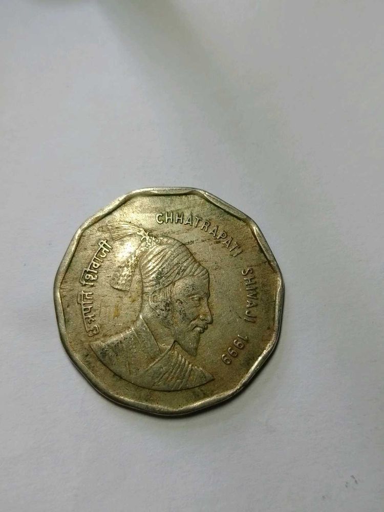2 Rupees CHATRAPATI SHIVAJI 1999 Coin