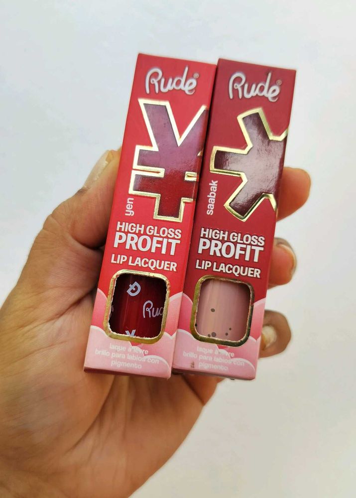 Set Of 2 | Rude Cosmetics Lip Lacquer