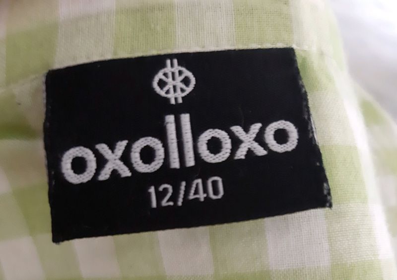 Oxolloxo Lime Green &amp; White Check Corp Top