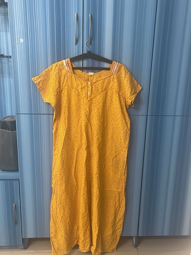 Cute Yellow Nightsuit-xxl Size