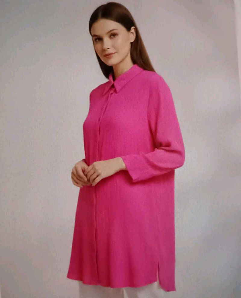 Pink Button-Down Shirt