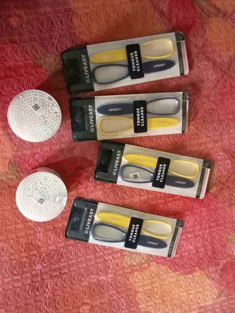 Liveasy Tongue Cleaner And Earbuds