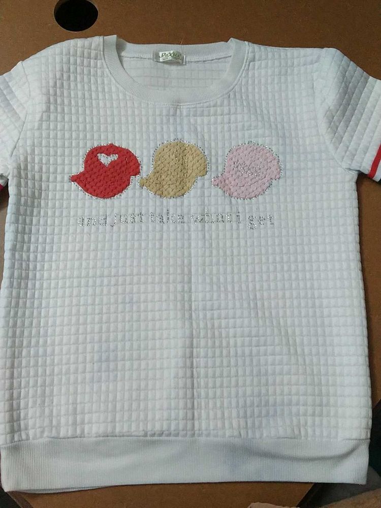 White Bird Applique Top