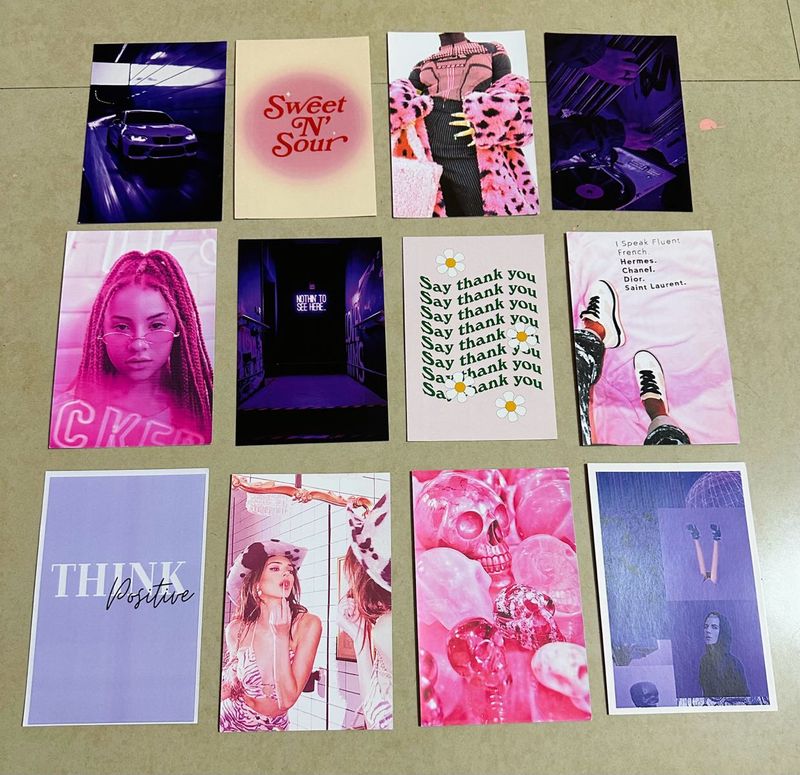 Wall Poster Set of 12