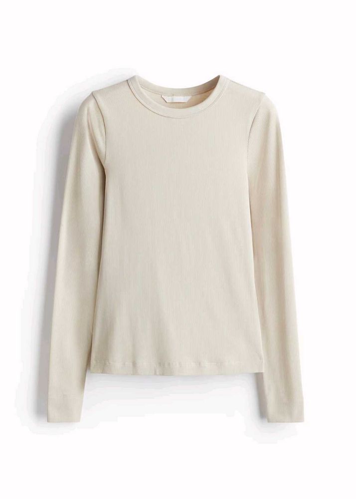 Long Sleeve Ribbed Top