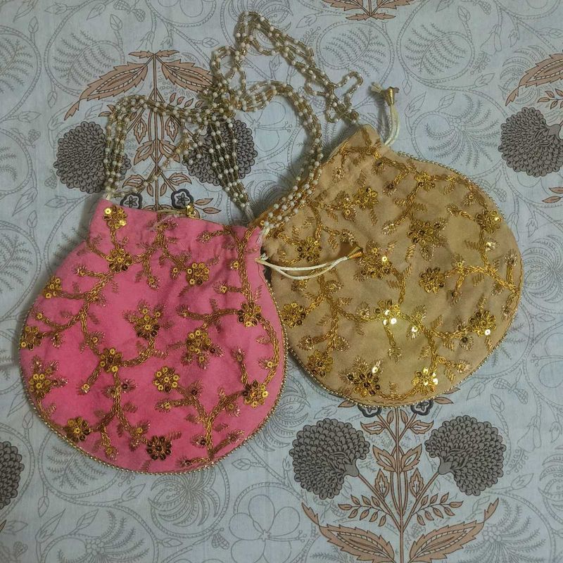 Set of 2 Potli bag