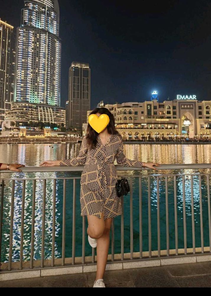 Plaid Wrap shirt Dress