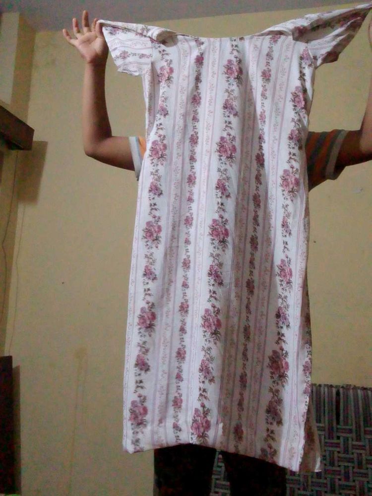 Chic Floral Straight Kurta for Women