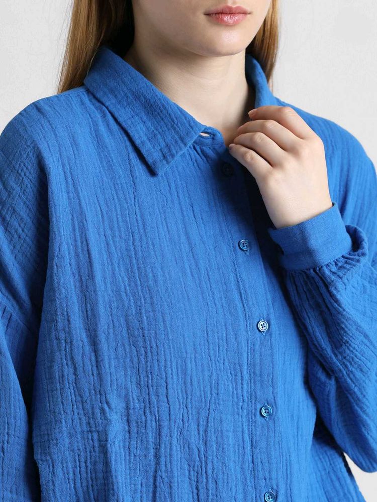 Blue Button-Down Shirt