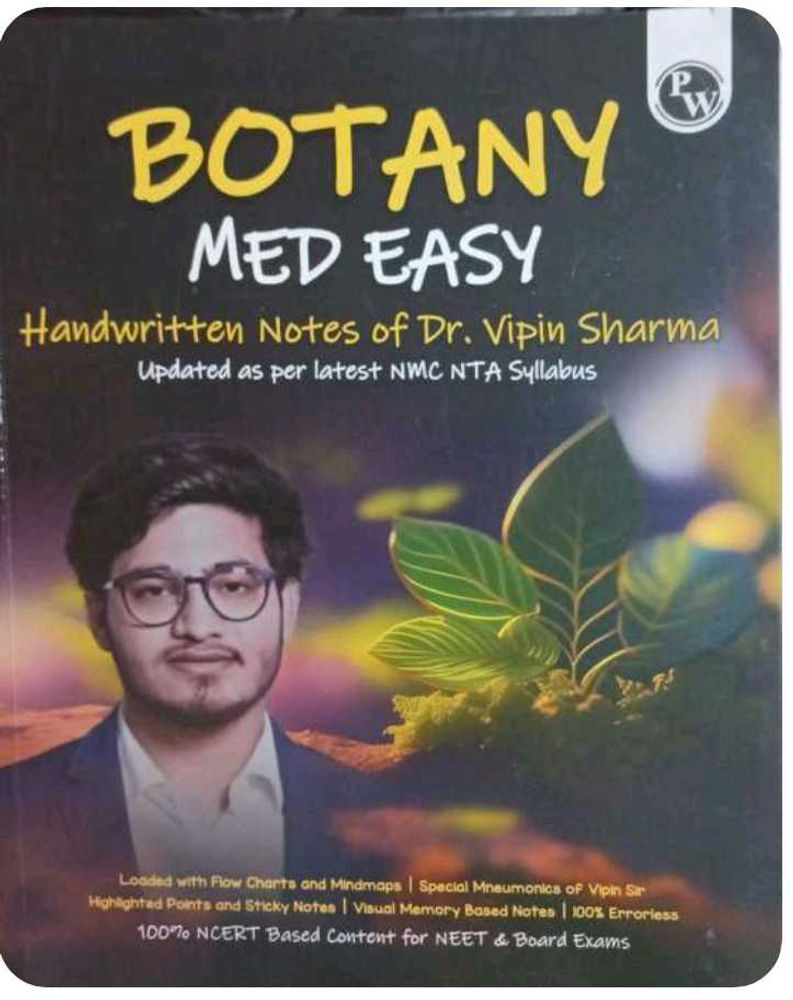 Zoology And Botany Med Easy Handwritten Notes