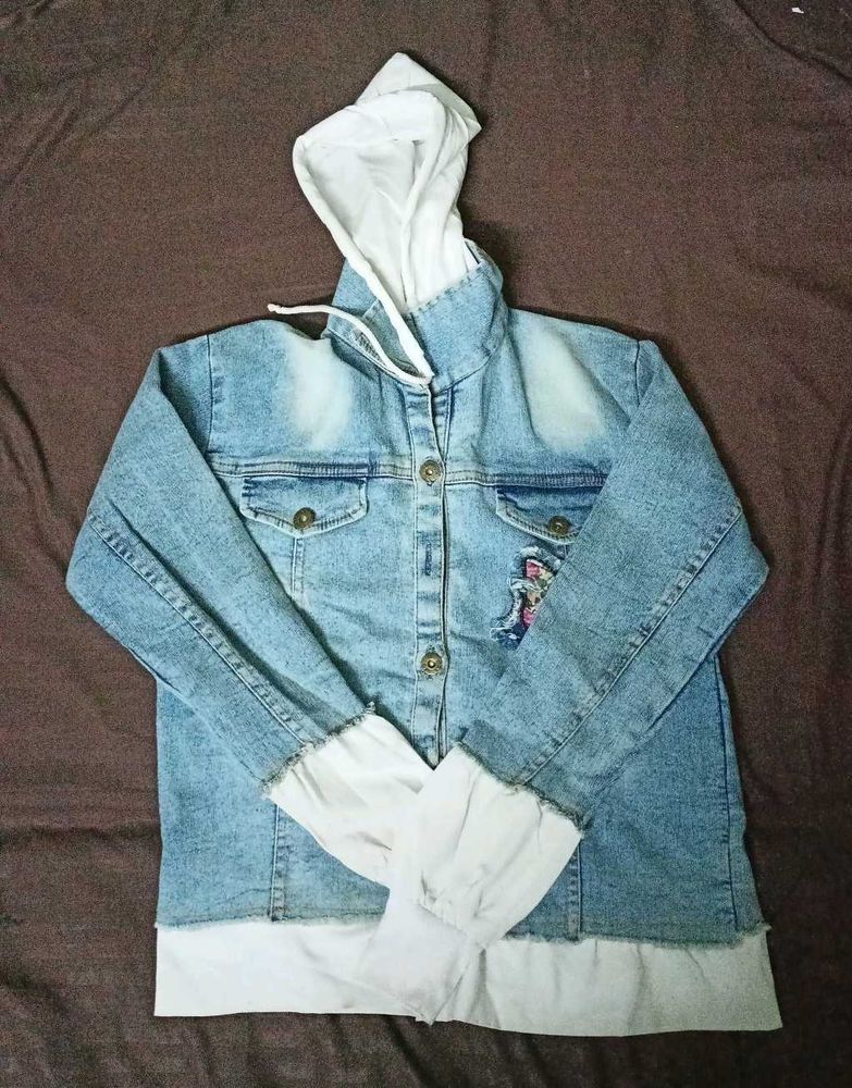 Hooded Denim Jacket