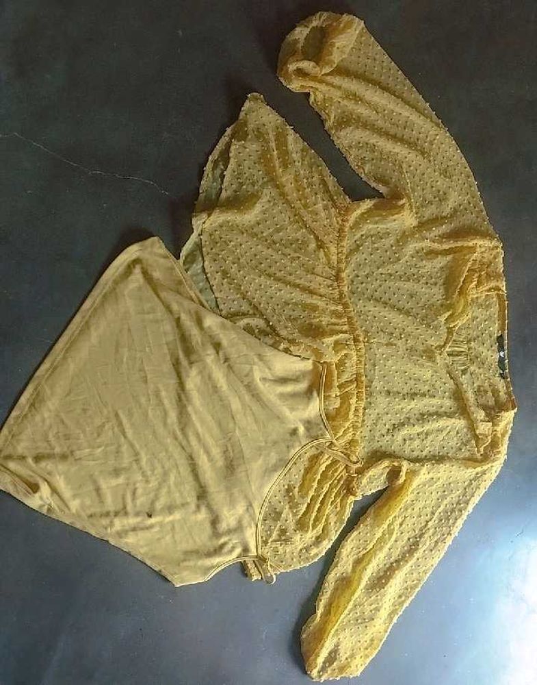 Sheer Yellow Top