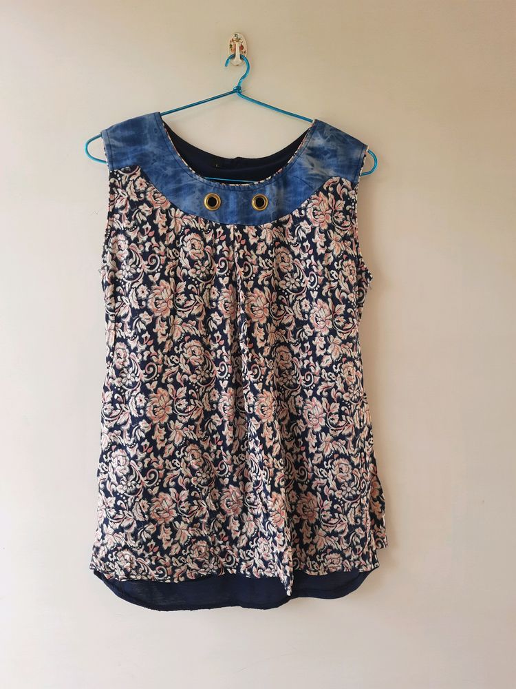 Floral Sleeveless Top