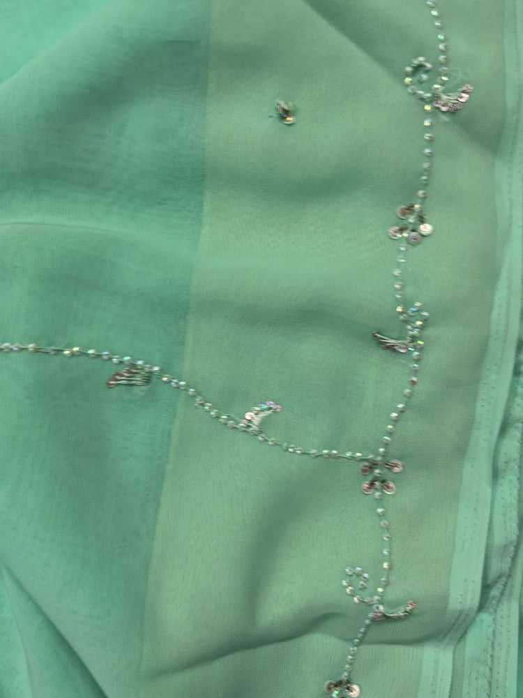 Elegant Green Saree