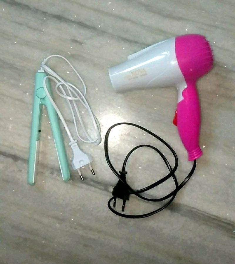 Hair Dryer &amp; Straightener Combo