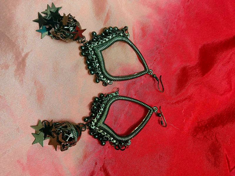 Skull Star Drop Earrings