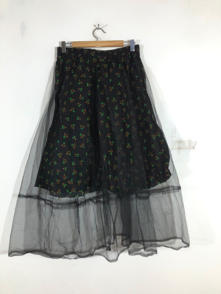 Black Printed Skirt(Women’s)