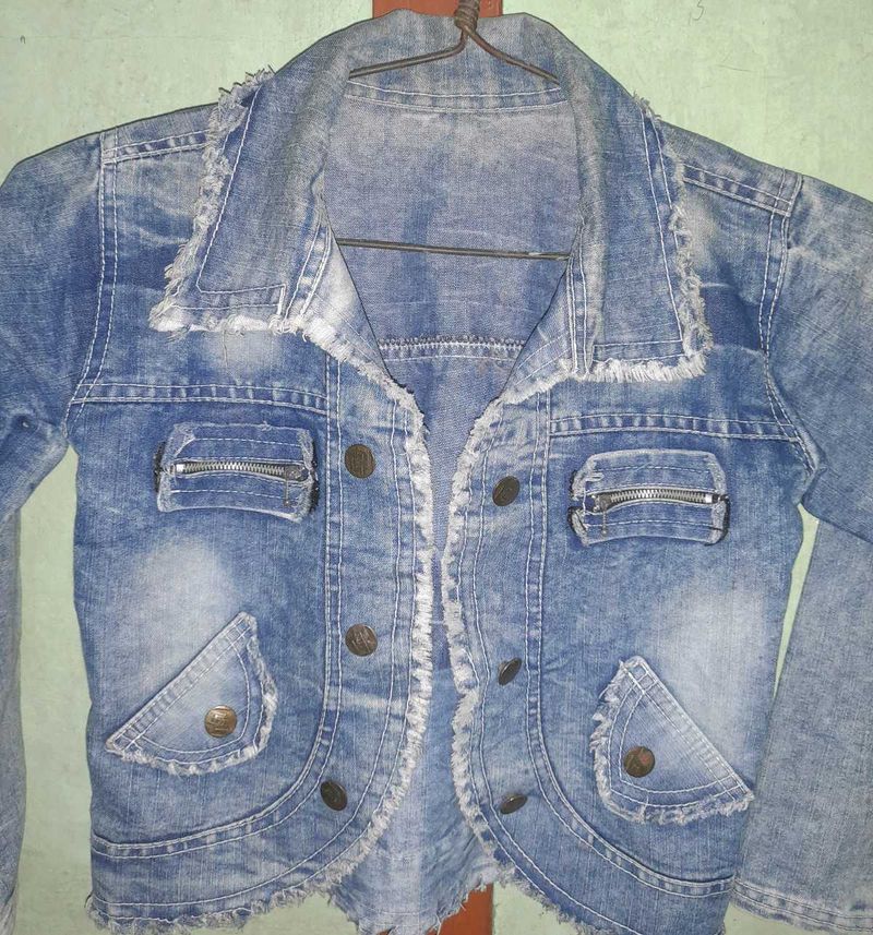 Denim Button-Up Jacket