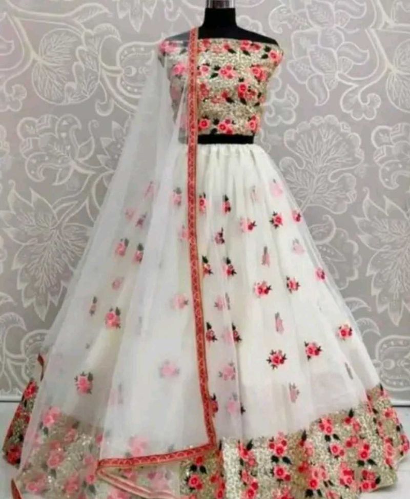 Unstitched Lehnga Blouse With Duppata